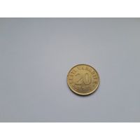 20 центов 1991 года. Эстония.