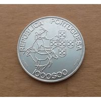 Португалия, 1000 эскудо 2000 г., серебро 0.500, председательство в Совете Европы