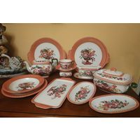 V&B / Villeroy&Boch, Fiorello посуда.Раритет.Ручная роспись.Винтаж 60-е г.