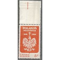 1966 Герб Польши ( К Тысячелетию Польского государства ) США