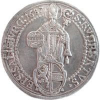 Талер Зальцбург 1687