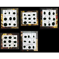 Серия блоков ДЕВУШКИ ИСКУССТВО КАРТИНЫ НЮ MNH