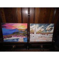 Картины 2 шт.Х/М.Н/Х.С рубля.