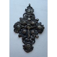 Крест Нательный. ЯБЛОЧНЫЙ СПАС. Серебро.