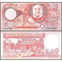 Тонга 2 паанга образца 1995 года UNC p32a серия с/1