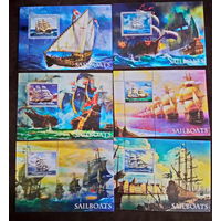 Серия блоков КОРАБЛИ ФЛОТ  ТЕХНИКА  MNH