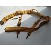 Ремень парадный ВС СССР с подвесами для крепления кортика. длина до 112 см