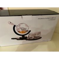 Декантер Глобус с бокалами на подставке