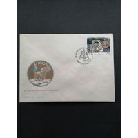 Польша 1989 КПД с маркой "20 лет первой пилотируемой посадке на Луну" (спецгашение) Mi.3206 I А каталог 1.00 евро