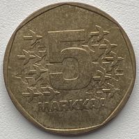 Финляндия 5 марок 1974 г. Ледокол Варма