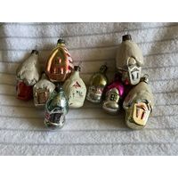 Ёлочные игрушки СССР. Домики