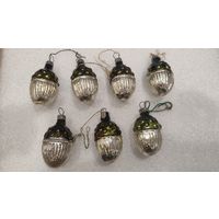 Игрушка елочная Жёлудь 7 штук