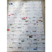 Супер лот!!! Марки Беларуси,России  более 190 конвертов и больше 1100 марок, вырезки и др, вес более1,2кг