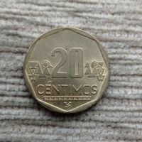 Werty71 Перу 20 сентимо 2008 без точек