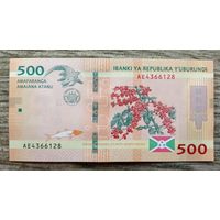 Werty71 Бурунди 500 франков 2018 год UNC банкнота