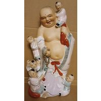Большая статуэтка " Хотэй с детьми". Китай. С 1 рубля!