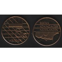 Нидерланды km210 5 гульденов 2000 год капсула (обращ) (_4