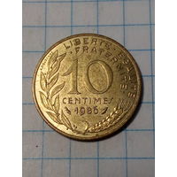10 сантимов Франция 1986 год