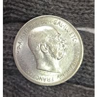 2 кроны 1912 Австро-Венгрия портретное серебро