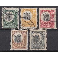 203.BrK. Великобритания. Колонии. Британская подмандатная территория Танганьика. Жираф. Стандарт. 1922/25 гг. Mi.##64/66/67/68/74.