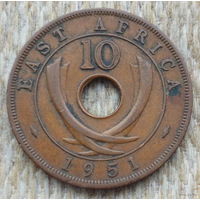 Британская Восточная Африка 10 центов 1951 год. Предложи свою цену или обмен! Предложи свою цену или обмен!