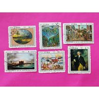 Куба. Живопись. ( 6 марок ) 1972 года. 4-13.