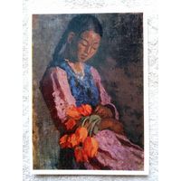 Чуйков. Девушка с тюльпанами