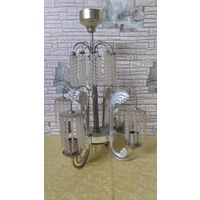 Винтажная хрустальная люстра, произведена в СССР.