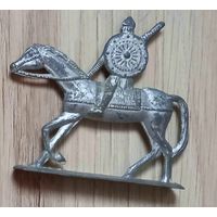 РЕДКИЙ Оловянный солдатик.ВСАДНИК со щитом