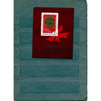 СССР, 1970,  ФИЛАТ.* ВЫСТАВКА в МОСКВЕ  почт блок  С НАКЛ