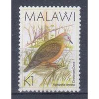[1534] Малави 1988. Фауна.Птицы.Голубь. Гашеная марка.