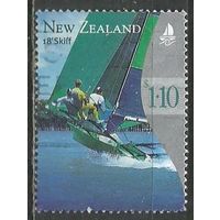 Новая Зеландия. Парусник Skiff-18. 1999г. Mi#1802.