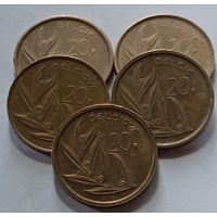 Бельгия. 20 франков 1980 года.