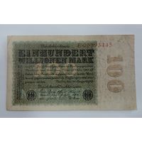 100 миллионов марок 1923 г. Германия