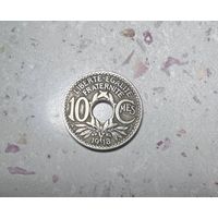 10 сантимов Франции  1918 года