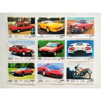 Вкладыши и обёртки от жвачек Turbo (Турбо), 1 серия, все номера с 1 по 50, качественные копии. Торг