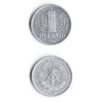 1 пфенниг ГДР 1986 года