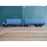 Масштабная модель МАЗ-516Б С Полуприцепом МАЗ-5205 С подкатной 2-х осной тележкой Масштаб 1/43 Наш автопром