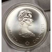 10 дол 1975 (1,5 унц. великолепного серебра), Канада "Парусный спорт", небольшой тираж!