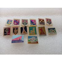 Значки из СССР.  Одесса. Винница. Феодосия. Севастополь. Баку. Ростов на Дону. Крым. Ворошиловград.Цена указывается за один значок. #-V-05
