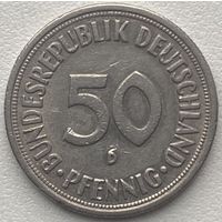 Германия 50 пфеннигов 1970 г. D
