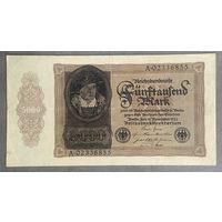 Банкнота 5000 марок 1922 год. Веймарская республика.