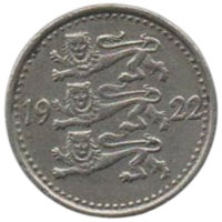 Эстонская Республика /I Республика/. 1 марка 1922.
