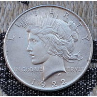 США 1 доллар 1922 года. Серебро! Сторгуй за свою цену, предложи обмен!