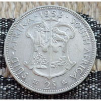 ЮАР 2 шиллинга 1954 года. Королева Елизавета. Герб. Серебро. Сторгуй за свою цену, предложи обмен! Y