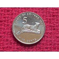 Эритрея 5 центов 1997 г.