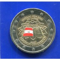 Австрия 2 евро 2007 , 50 лет Римский договор , цветная
