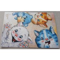 Посткроссинг. Открытка из РФ: "Мы уже проснулись!", худ.Рина Зенюк  (10х15). подписана.