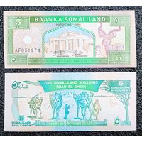 5 шиллингов Сомалиленд 1994 г. UNC