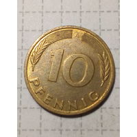 10 пфенниги ГДР  1991 A год
